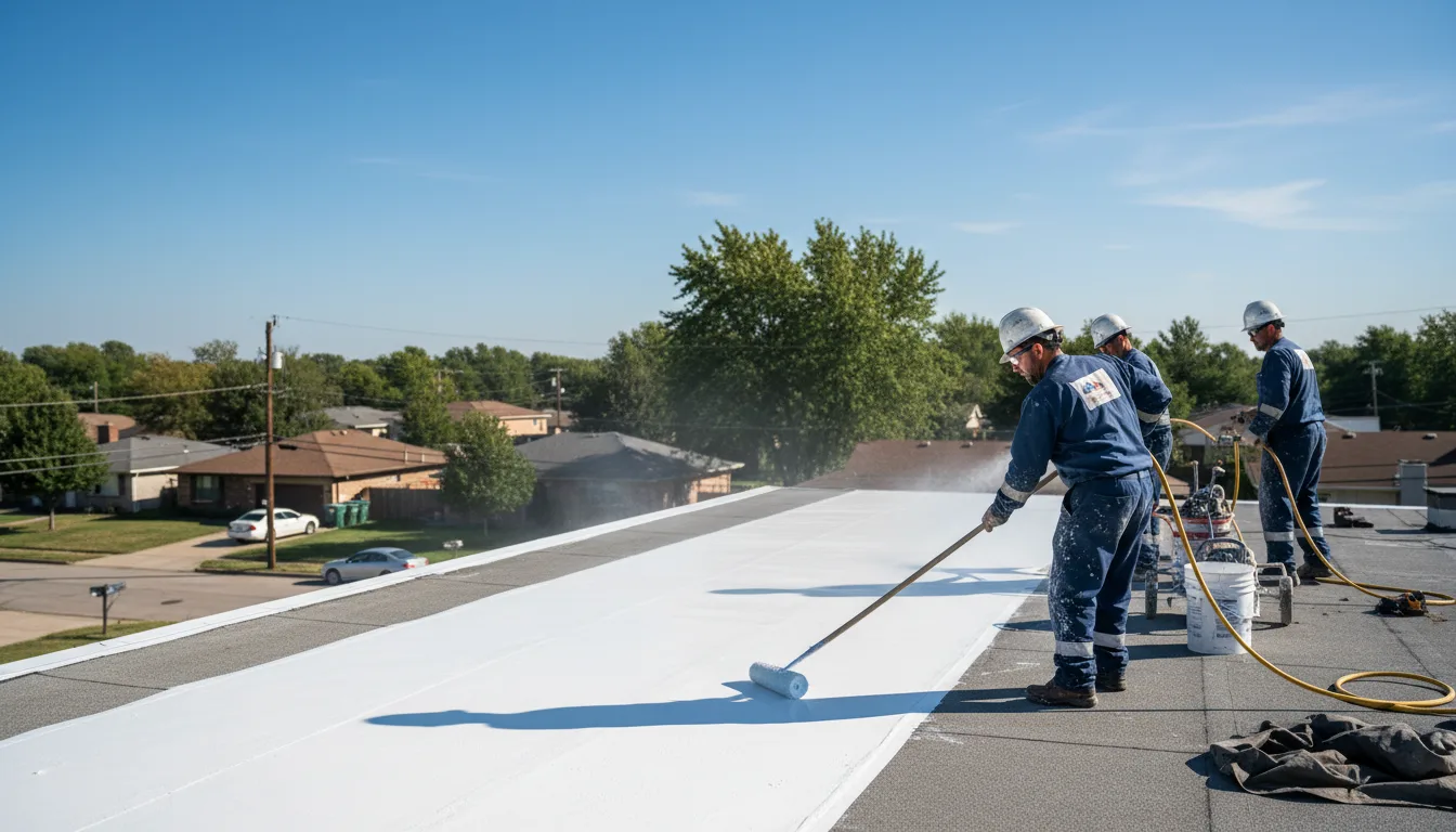 Commercial roof coating in Armstrong, TX near me
